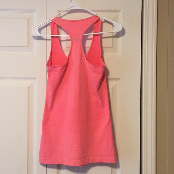 Lululemon Tops - Lululemon racerback  tank coral peach pink
